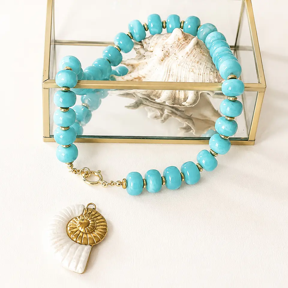 Collar Turquesa Caracola Mare 4