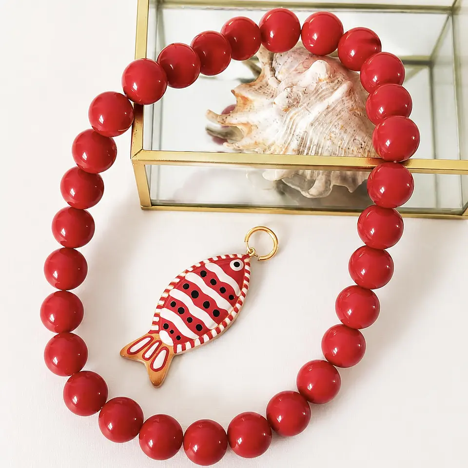 Collar Red Fish ❤️🐟 3