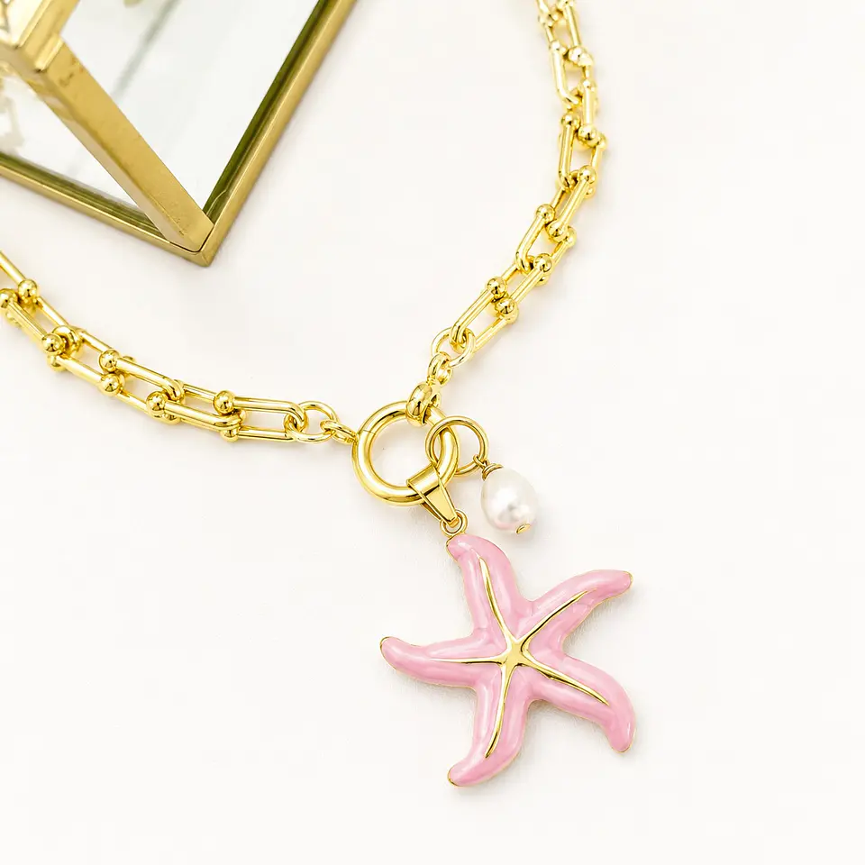 Collar Stellla Maris Pink gold  1