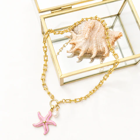 Collar Stellla Maris Pink gold 