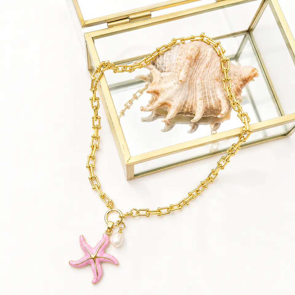 Collar Stellla Maris Pink gold  2