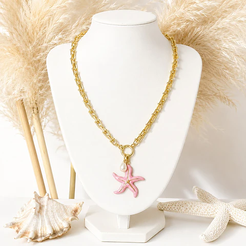 Collar Stellla Maris Pink gold 
