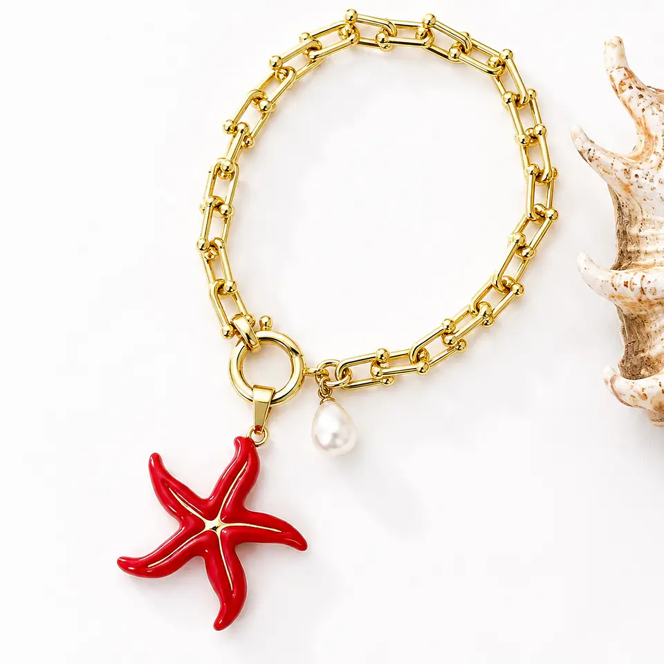 Pulseras Stellla Maris Coral gold  1