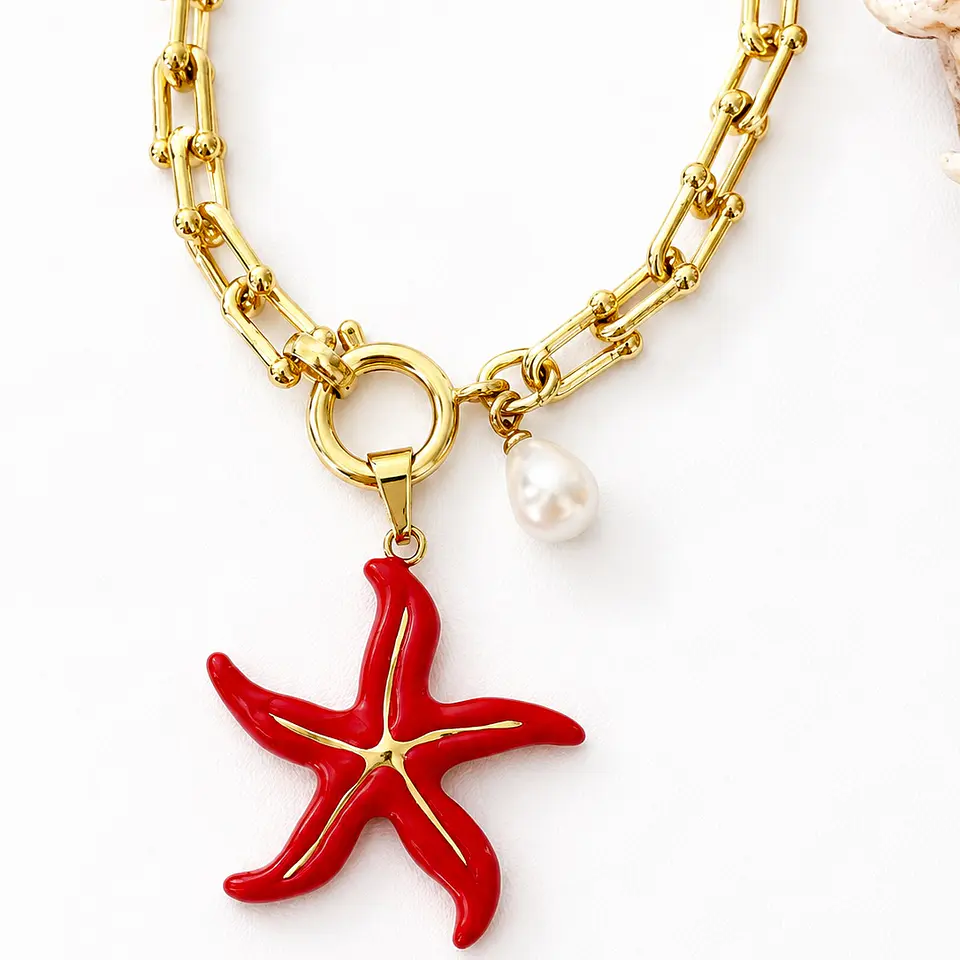 Pulseras Stellla Maris Coral gold  2