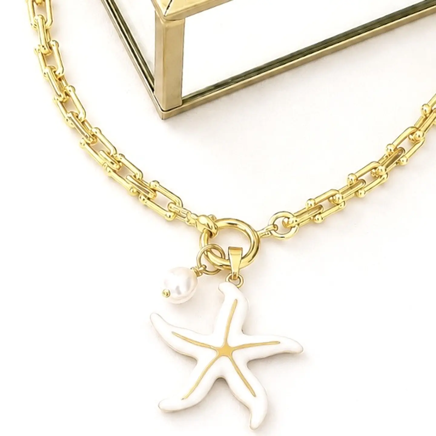 Collar Stellla Maris Blanca gold  2