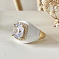 Anillo Espuma Blanca Maxi Cristal Gold  - Miniatura 2