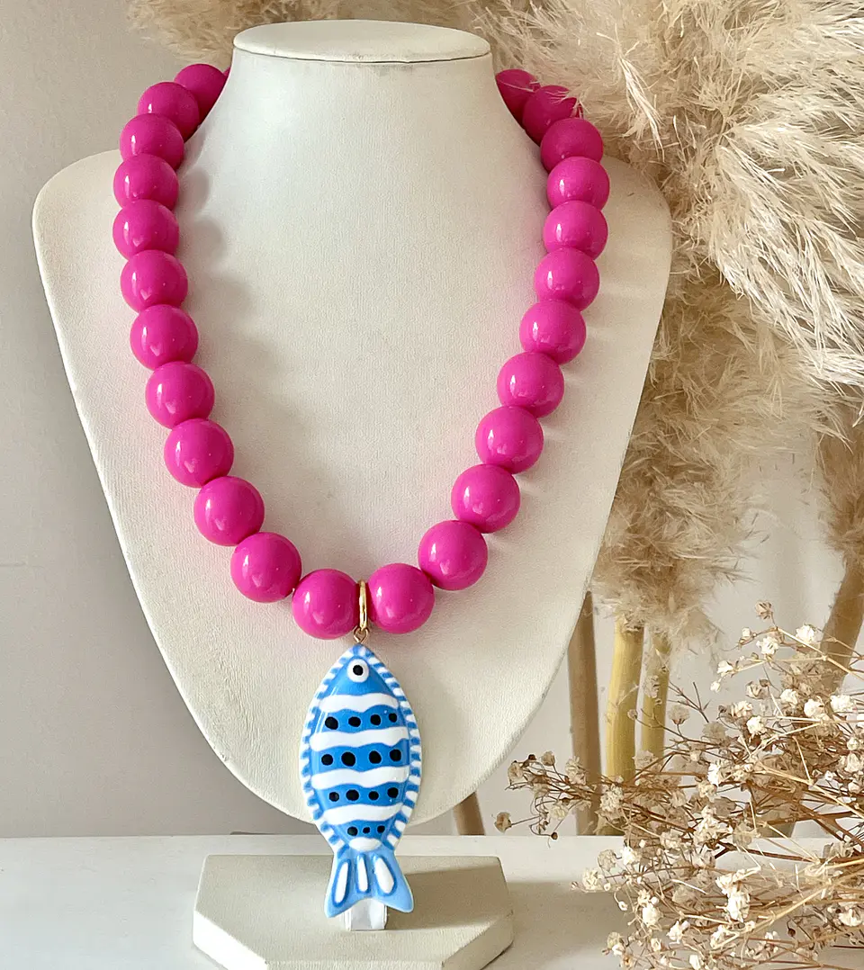 Collar Fucsia Fish 💞🐟 3