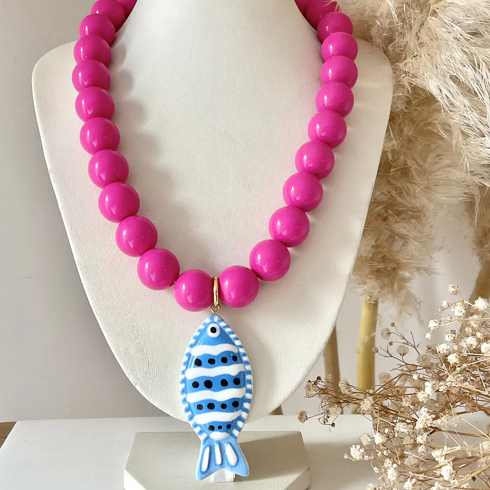 Collar Fucsia Fish 💞🐟 1