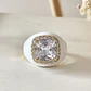 Anillo Espuma Blanca Maxi Cristal Gold  - Miniatura 1