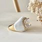 Anillo Espuma Blanca Maxi Cristal Gold  - Miniatura 3