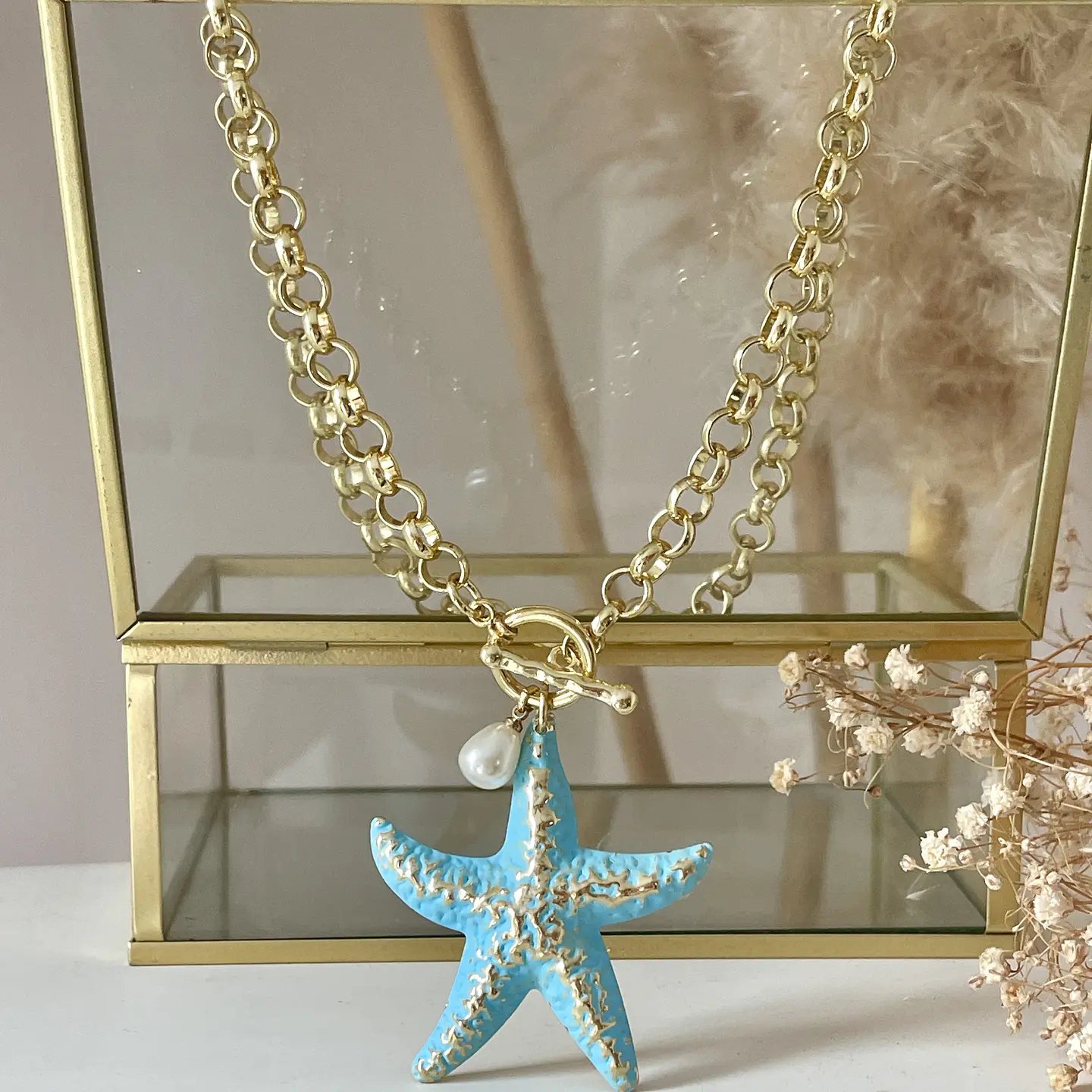Collar Stella di Mare Azzurra Gold  1