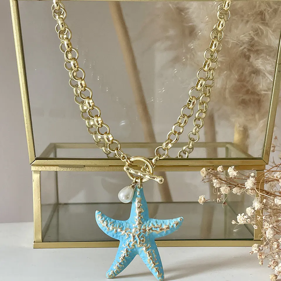 Collar Stella di Mare Azzurra Gold  1