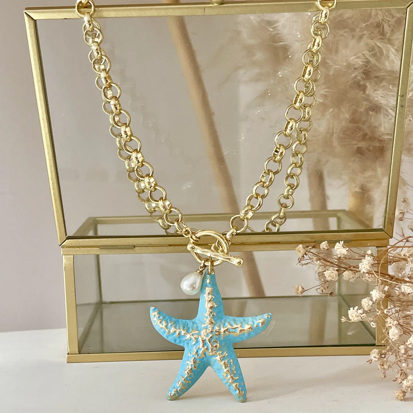 Collar Stella di Mare Azzurra Gold  3