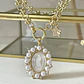 Collar Medalla Virgen Perlas de Rio Circones Gold - Miniatura 5