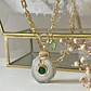 Collar Cuarzo Drusa Verde Gold  - Miniatura 3
