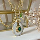 Collar Cuarzo Drusa Verde Gold  - Miniatura 4