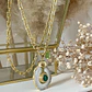 Collar Cuarzo Drusa Verde Gold  - Miniatura 5