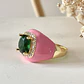 Anillo Espuma Rosa Maxi Cristal Gold  - Miniatura 2