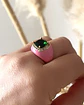 Anillo Espuma Rosa Maxi Cristal Gold  - Miniatura 4