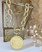 Collar Macizo Medallón Padre Nuestro Circones Herradura Gold - Miniatura 1