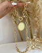 Collar Macizo Medallón Padre Nuestro Circones Herradura Gold - Miniatura 3