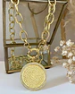 Collar Macizo Medallón Padre Nuestro Circones Herradura Gold - Miniatura 6