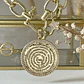 Collar Macizo Medallón Padre Nuestro Circones Gold - Miniatura 4