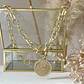 Collar Macizo Medallón Padre Nuestro Circones Gold - Miniatura 7