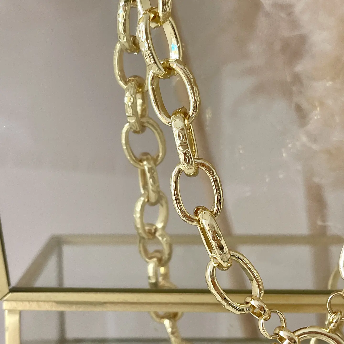 Collar Macizo Medallón Padre Nuestro Circones Gold 8