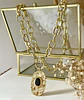 Collar Macizo Medallón Onyx Gold - Miniatura 5