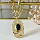 Collar Macizo Medallón Onyx Gold - Miniatura 3