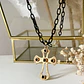 Collar Cadena Black Cruz Onyx Gold - Miniatura 1