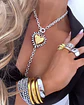 Collar Maxi Corazon Luxury Silver &Gold  - Miniatura 1