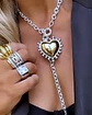Collar Maxi Corazon Luxury Silver &Gold  - Miniatura 3