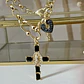 Collar Cruz Virgen Onyx Gold - Miniatura 1