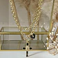 Collar Cruz Virgen Onyx Gold - Miniatura 5