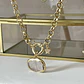 Collar Medalla Cuarzo Cristal Gold  - Miniatura 5