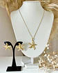 Conjunto Collar + Aros Estrella de Mar Gold - Miniatura 3
