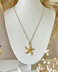 Conjunto Collar + Aros Estrella de Mar Gold - Miniatura 4