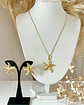 Conjunto Collar + Aros Estrella de Mar Gold - Miniatura 5