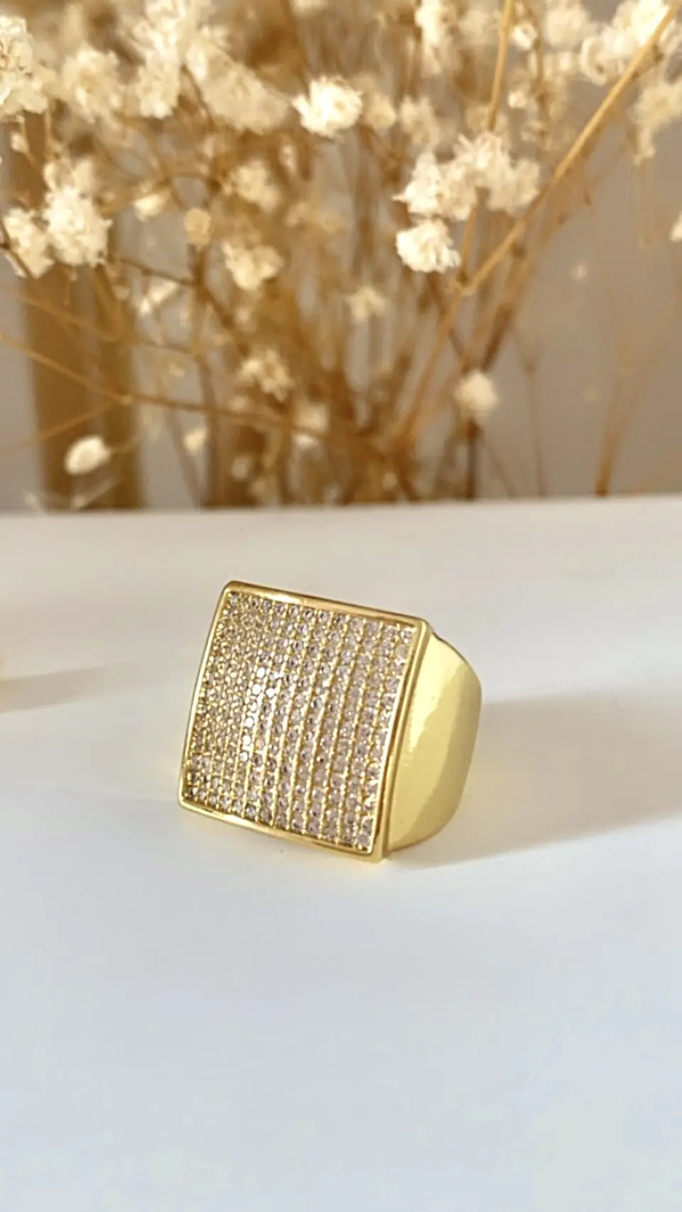 Anillo Cuadrado Verona Gold 5