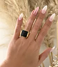 Anillo Cuadrado Verona Black - Miniatura 2