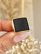 Anillo Cuadrado Verona Black - Miniatura 3