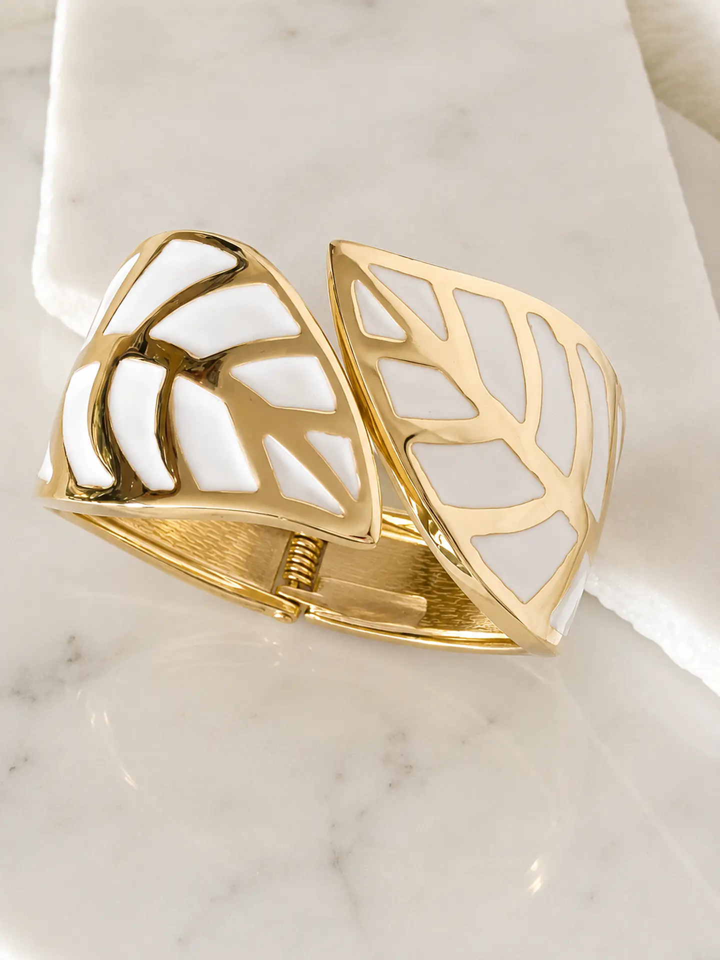 Maxi Brazalete Aurienne White Gold 3