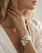 Maxi Brazalete Aurienne White Gold - Miniatura 4