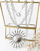 Collar XL Maxi Sol eslabones ovalados Silver - Miniatura 4
