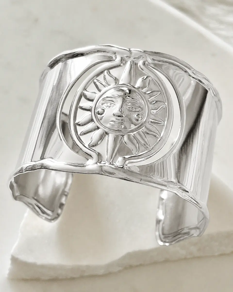 Maxi Brazalete Soleil Silver  Maximalista  3