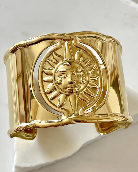 Maxi Brazalete Soleil Gold  Maximalista 