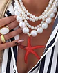 Collar Ibiza Maxi Perlas Dije maxi Estrella Roja  - Miniatura 5