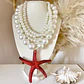 Collar Ibiza Maxi Perlas Dije maxi Estrella Roja  - Miniatura 7